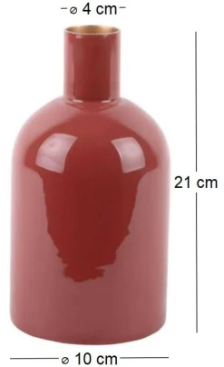 Vase en métal Ivy bottle (Ocre)