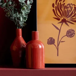 Vase en métal Ivy bottle (Ocre)