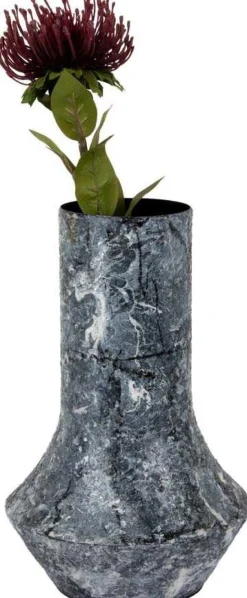 Vase en métal Mosaic Marble (Noir)