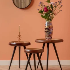 Vase en verre Melange Cone (Marron)