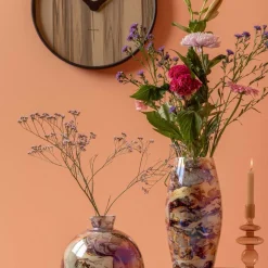 Vase en verre Melange Cone (Marron)