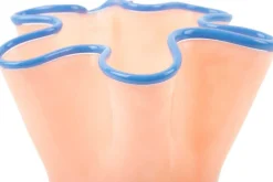 Vase en verre Ruffles Medium (Orange)