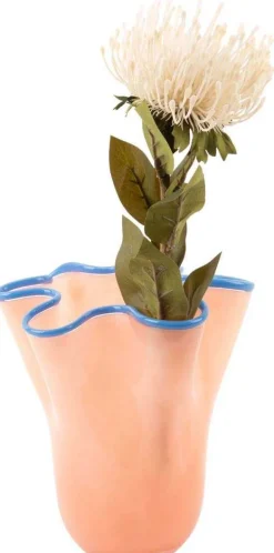 Vase en verre Ruffles Medium (Orange)
