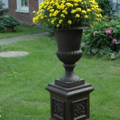 Vase Médicis en fonte (Hauteur 66 cm)