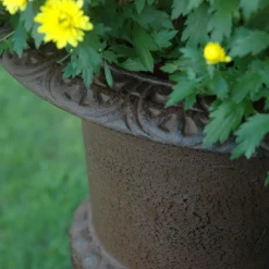 Vase Médicis en fonte (Hauteur 66 cm)