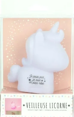 Veilleuse licorne éclairage rose Kids
