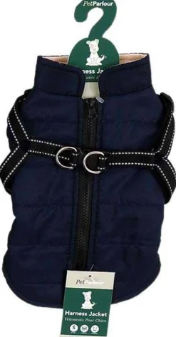 Veste harnais pour chien 25 cm (Bleu marine)