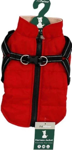 Veste harnais pour chien 25 cm (Rouge)