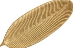Vide poche déco feuille 60 x 23 cm (Doré)