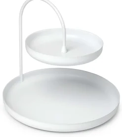 Vide poche design en métal (Blanc)