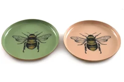 Vide-poche en métal Abeille 11 cm (Vert)