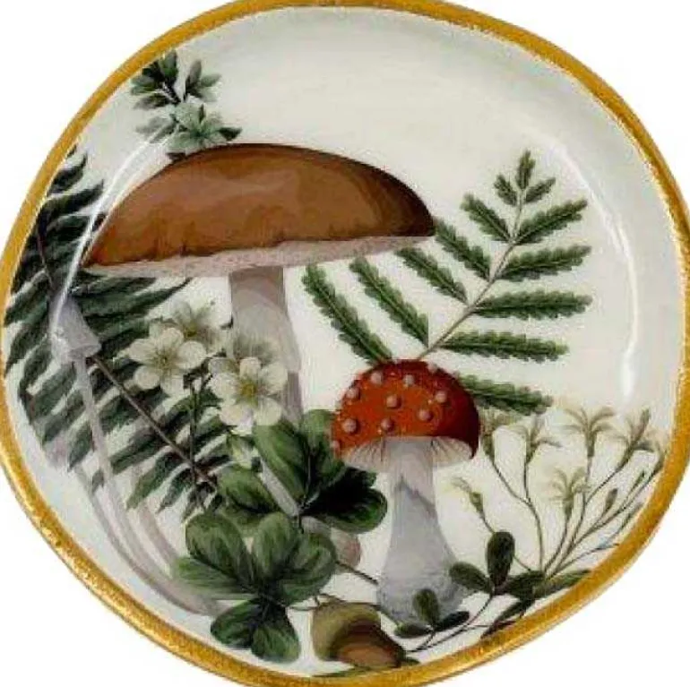 Vide poche en métal 15 cm Champignons