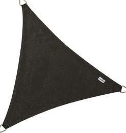 Voile d'ombrage triangulaire Coolfit noir (5 x 5 x 5 m)