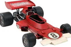 Voiture de course vintage en métal 28 x 16 x 8 cm (Rouge)